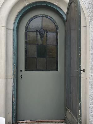 1930 Historic House Door Glass Repair