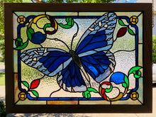 Load image into Gallery viewer, Custom Made J.E. Behnke Butterfly 23&quot;x17&quot; in 1&quot; Oak Frame
