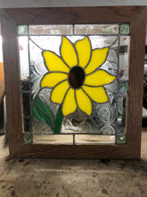 Load image into Gallery viewer, Sunflower 13&quot; x 12&quot; Framed Size
