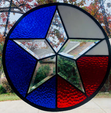 Load image into Gallery viewer, L&#39;etat de Lonestar 12&quot; Diameter Beveled and Hammered Glass
