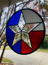 Load image into Gallery viewer, L&#39;etat de Lonestar 12&quot; Diameter Beveled and Hammered Glass
