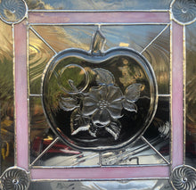 Load image into Gallery viewer, Vintage Mid-Century Hazel-Atlas Apple Blossom in Stained Glass
